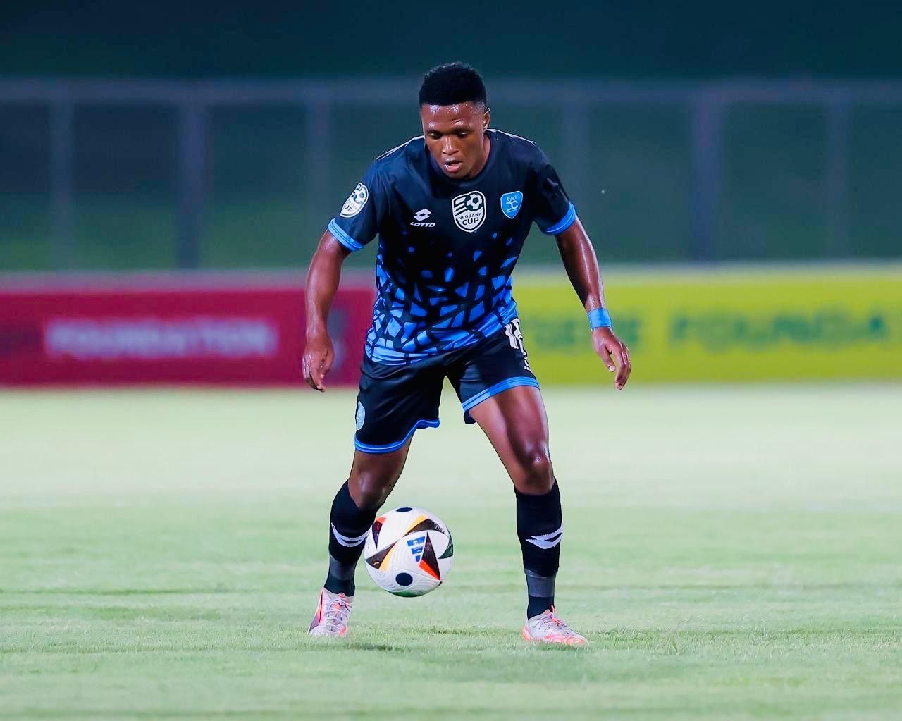 Nkosi in action on matchday